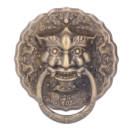 Door Knocker Brass Material 2 Sided Installation Heavy Duty Pull Bronze Chinese Antique Door Pull Ring for V1294-YM0523-3114220008811