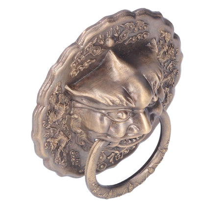 Door Knocker Brass Material 2 Sided Installation Heavy Duty Pull Bronze Chinese Antique Door Pull Ring for V1294-YM0523-3114220008811