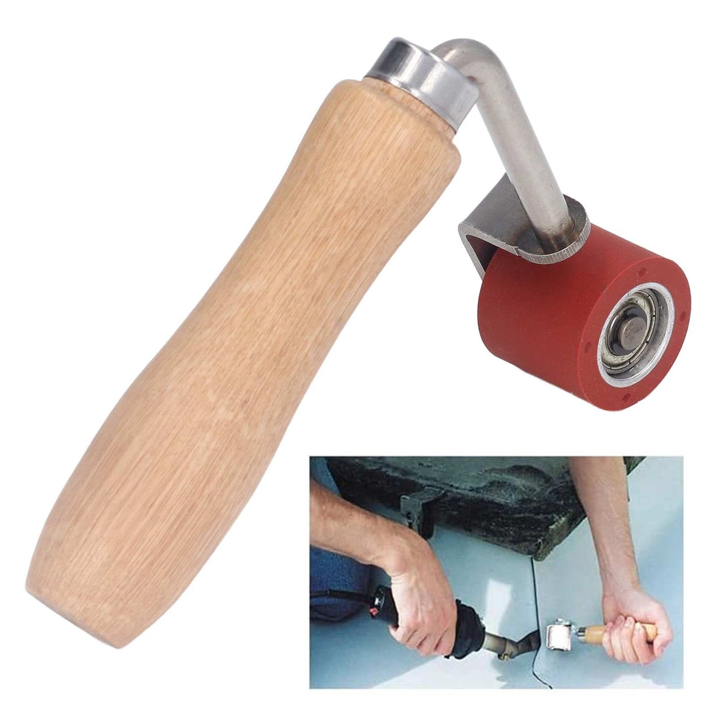 Silicone Hand Roller 20mm 75 degrees Bend Angle Temperature Resistance 260 degrees C Ergonomic Design Seam V1294-YM0523-3114220009411