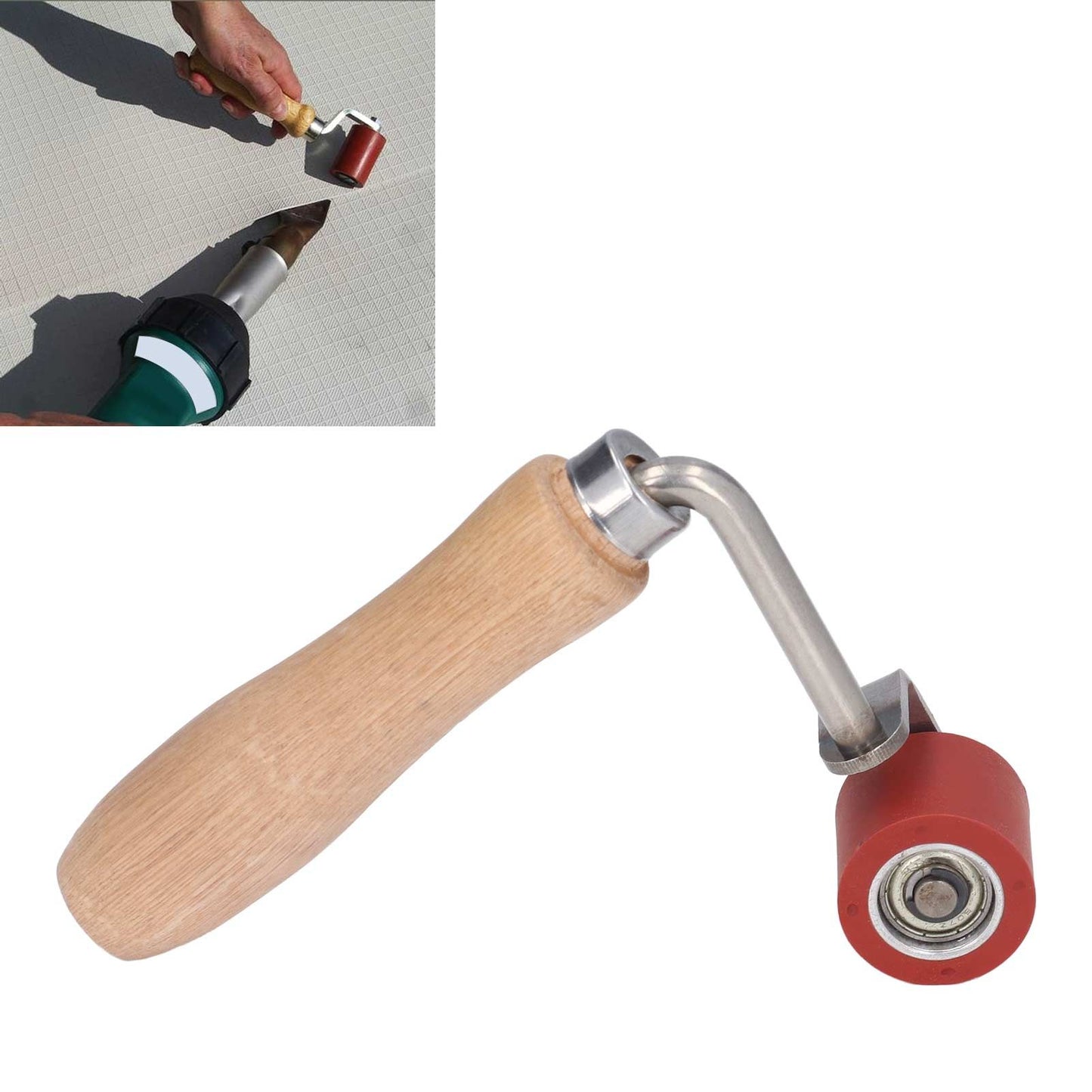 Silicone Hand Roller 20mm 75 degrees Bend Angle Temperature Resistance 260 degrees C Ergonomic Design Seam V1294-YM0523-3114220009411