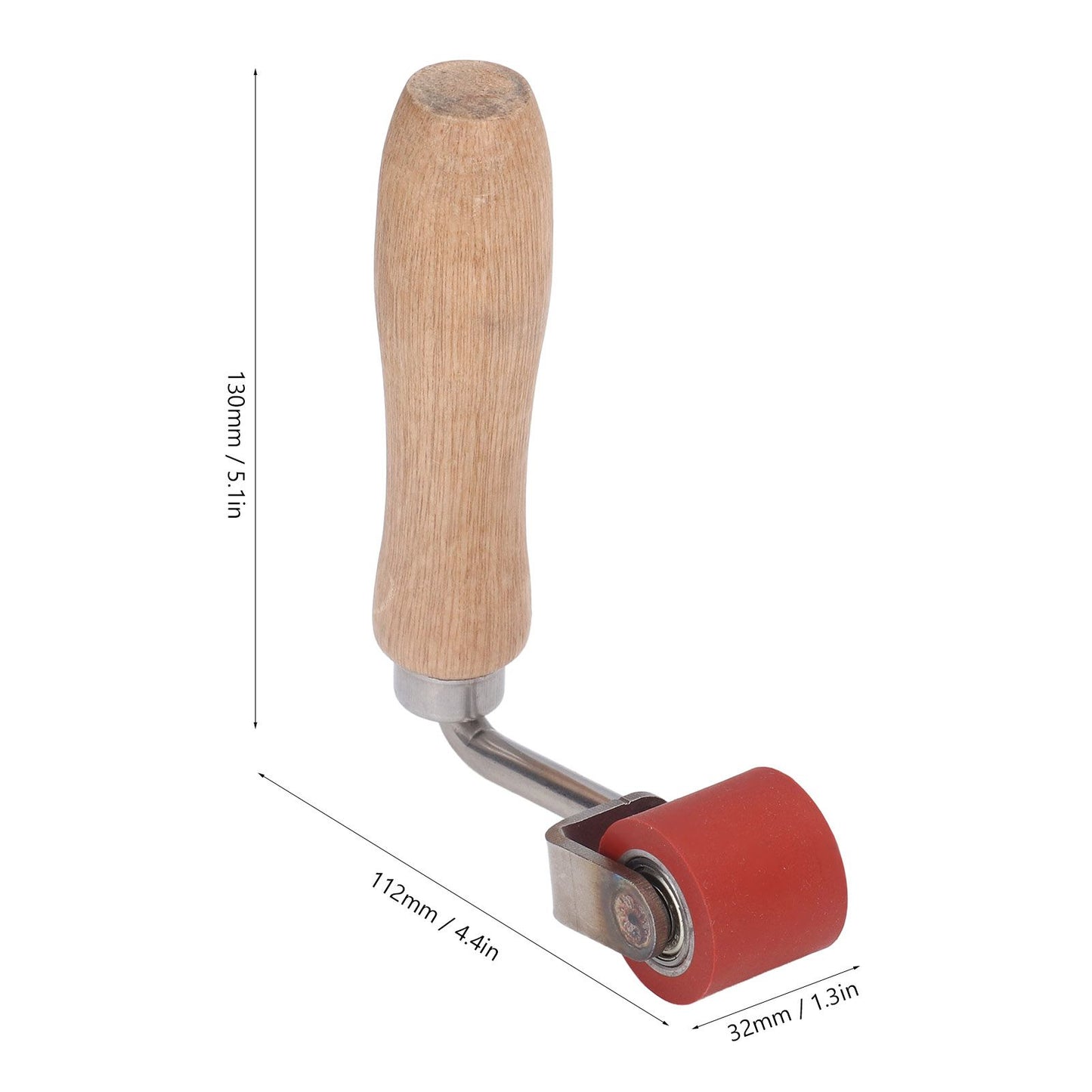 Silicone Hand Roller 20mm 75 degrees Bend Angle Temperature Resistance 260 degrees C Ergonomic Design Seam V1294-YM0523-3114220009411