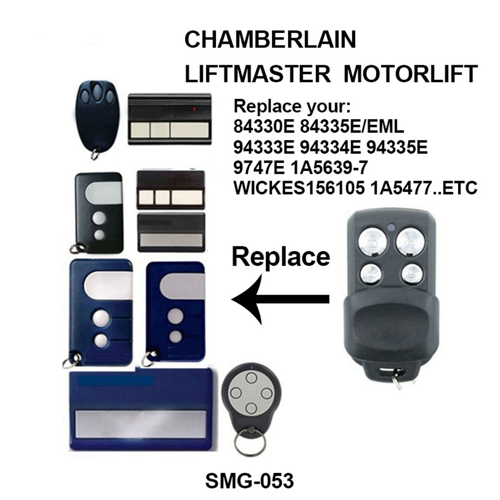 Garage Door Remote Control 94334CE 94333E 27A 12V Universal for Gates Windows V1294-YM0523-3114220009511