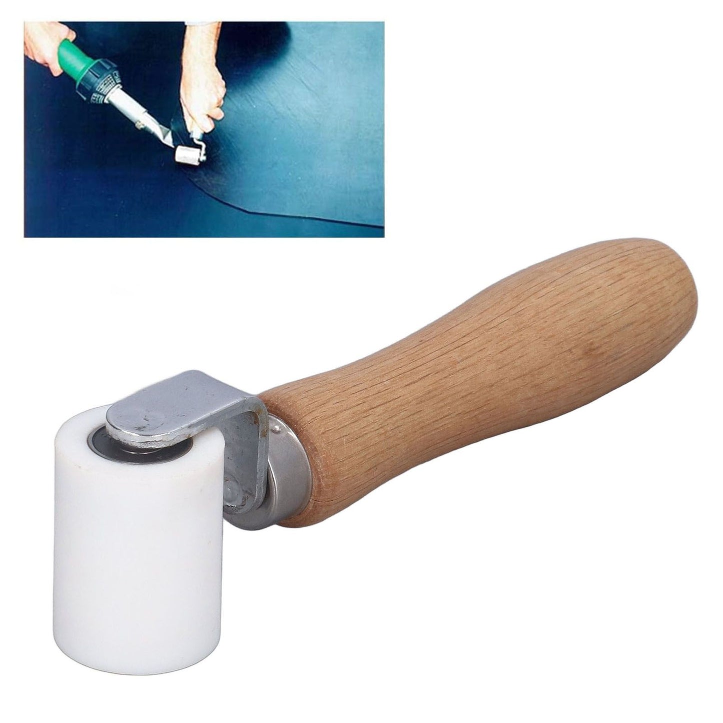 40mm/1.6in Silicone Seam Roller High Temperature Resistance Seam Hand Pressure Roller for Welding V1294-YM0523-3114220011611