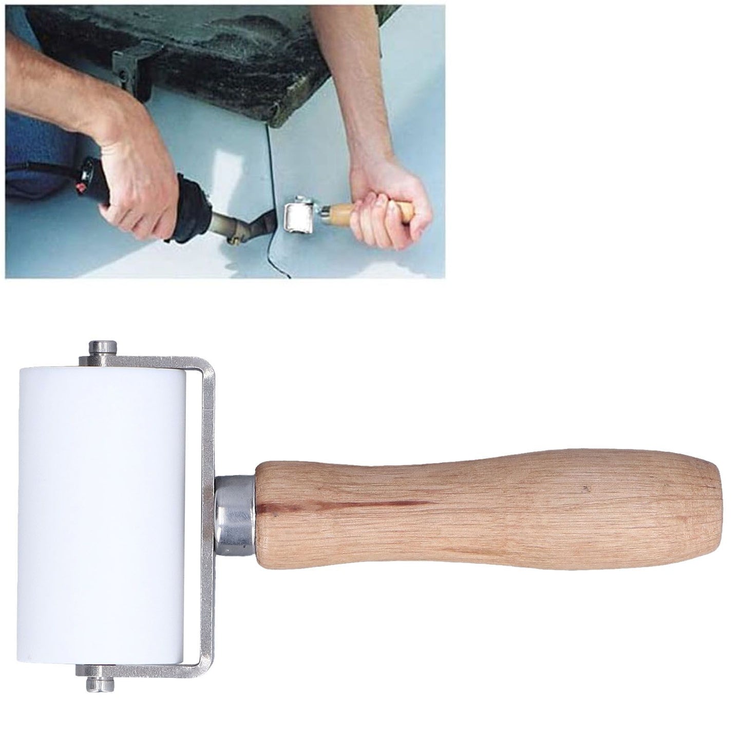Silicone Seam Roller Approx 2.8in Detachable Structure Double Direction Bearing Waterproof Durable Seam Roller V1294-YM0523-3114220011911