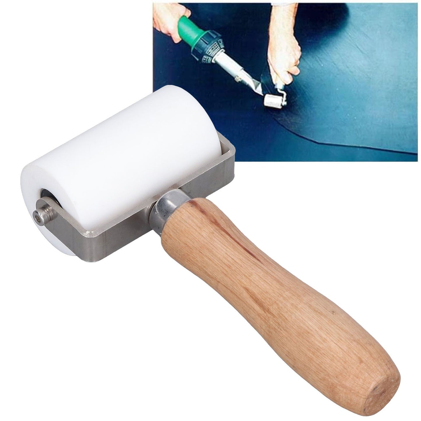 Silicone Seam Roller Approx 2.8in Detachable Structure Double Direction Bearing Waterproof Durable Seam Roller V1294-YM0523-3114220011911