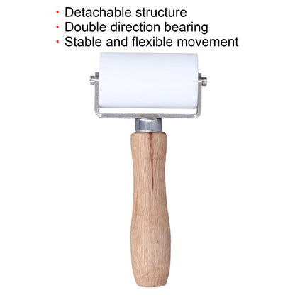 Silicone Seam Roller Approx 2.8in Detachable Structure Double Direction Bearing Waterproof Durable Seam Roller V1294-YM0523-3114220011911