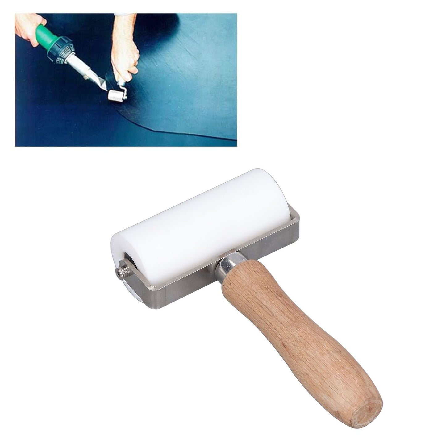 90mm/3.5in Silicone Roller Smoothing Seam Roller Tool for High Temperature Welding V1294-YM0523-3114220012011