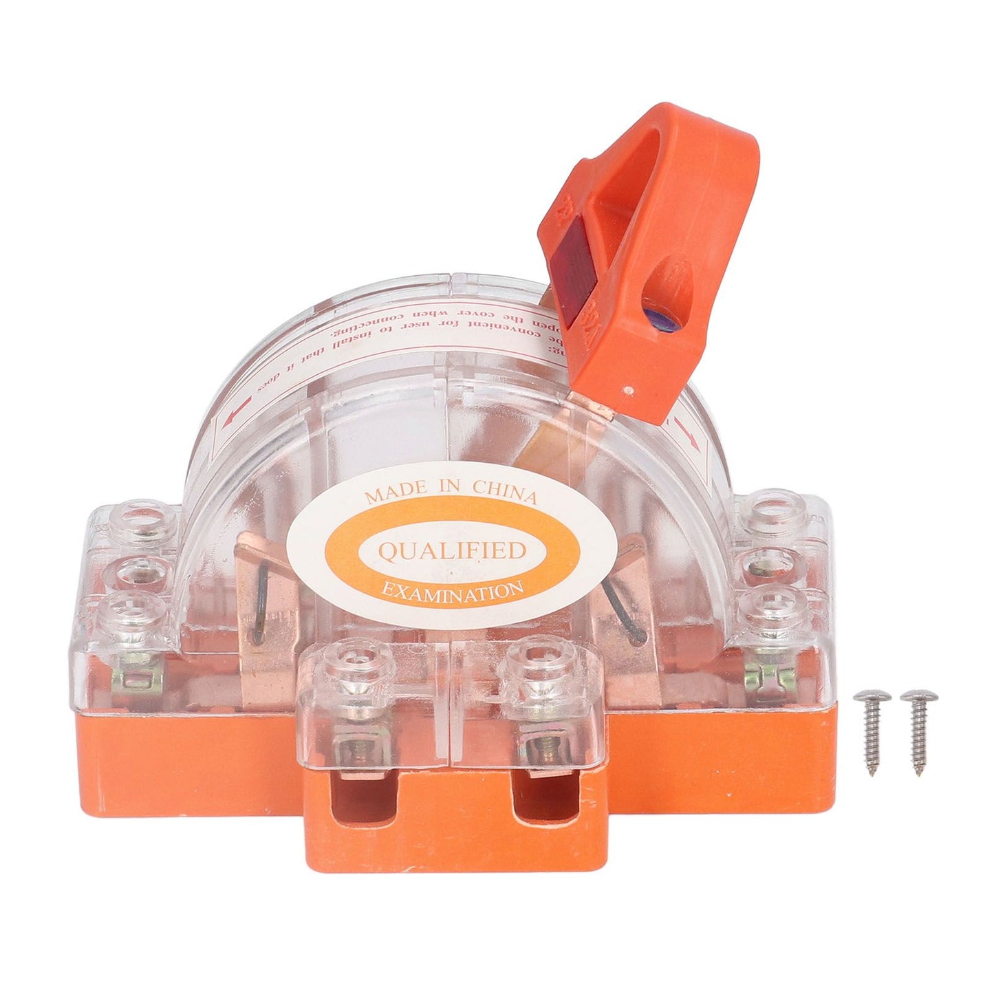 Transparent Knife Switch 2P 32A Double Pole Against Electric Shock Safety Knife Switch with Indicator for V1294-YM0523-3114220012211