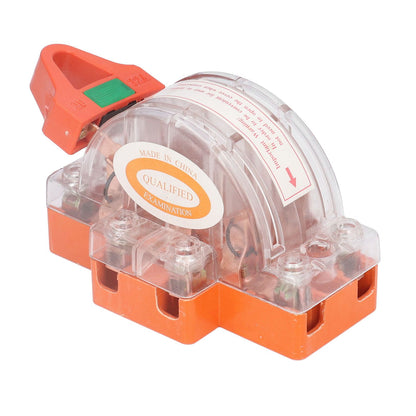 Transparent Knife Switch 2P 32A Double Pole Against Electric Shock Safety Knife Switch with Indicator for V1294-YM0523-3114220012211