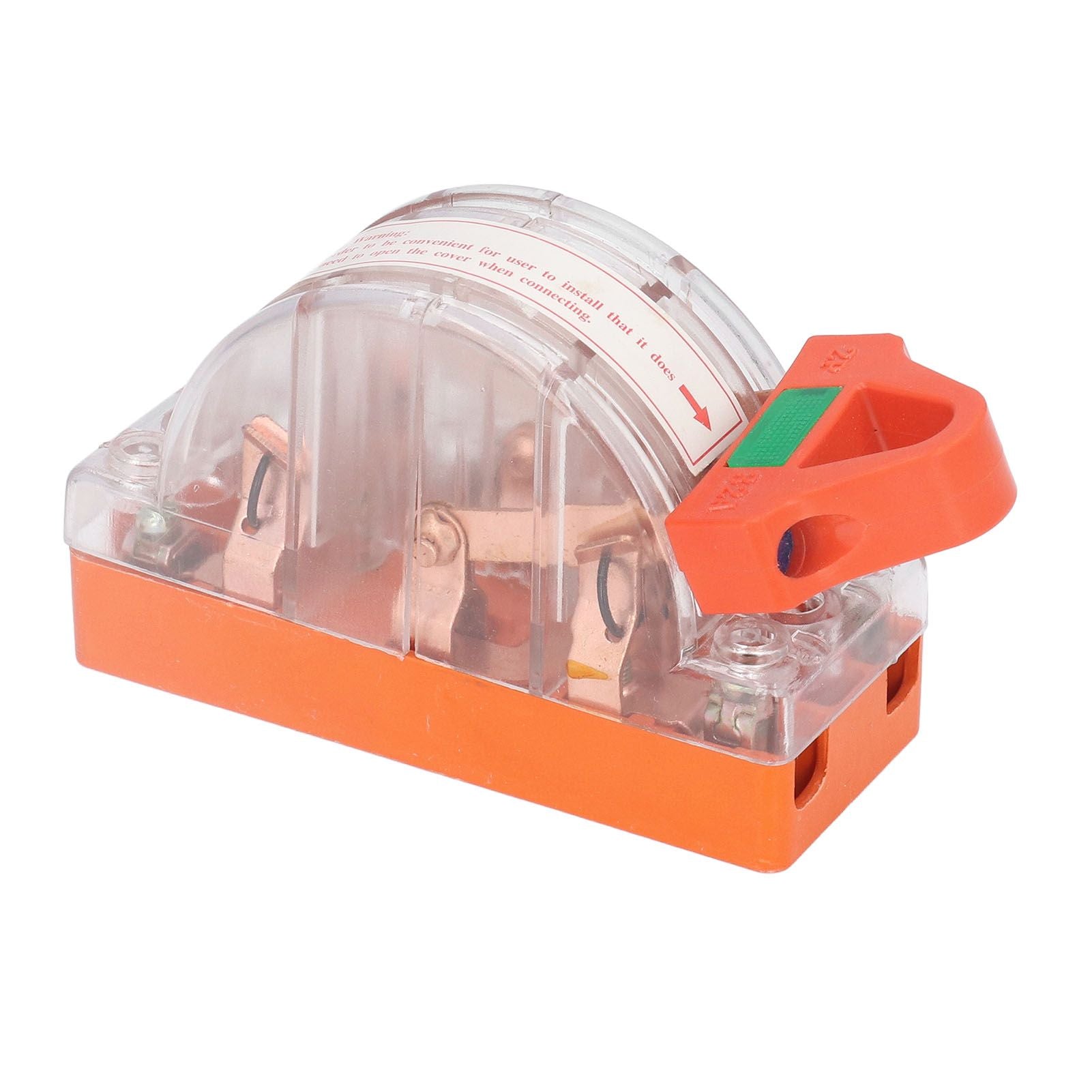 Transparent Knife Switch 2P 32A Double Pole Against Electric Shock Safety Knife Switch with Indicator for V1294-YM0523-3114220012211