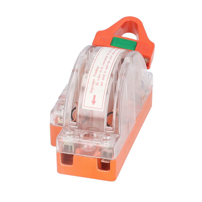 Transparent Knife Switch 2P 32A Double Pole Against Electric Shock Safety Knife Switch with Indicator for V1294-YM0523-3114220012211