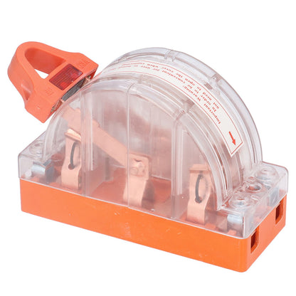 Knife Switch 2P 63A Pure Copper LED Bidirectional Dual Throw with Transparent Shell for Home Appliances AC220V V1294-YM0523-3114220012611