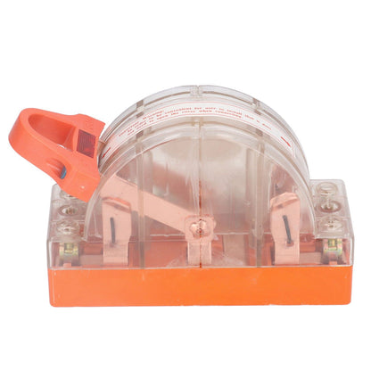 Double Pole Knife Switch Transparent Shell 2P 100A Safety Knife Switch with LED Indicator for Generator Power V1294-YM0523-3114220012711