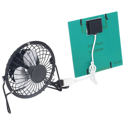 Polysilicon Solar Panel Fan Small Portable USB Solar Powered Fan for Travel Fishing Picnic 3W 6V V1294-YM0523-3114220012811
