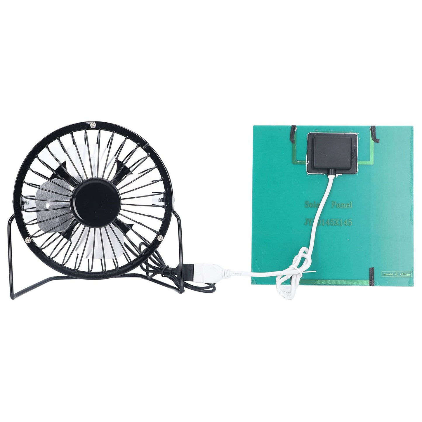 Polysilicon Solar Panel Fan Small Portable USB Solar Powered Fan for Travel Fishing Picnic 3W 6V V1294-YM0523-3114220012811