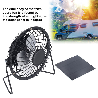 Polysilicon Solar Panel Fan Small Portable USB Solar Powered Fan for Travel Fishing Picnic 3W 6V V1294-YM0523-3114220012811