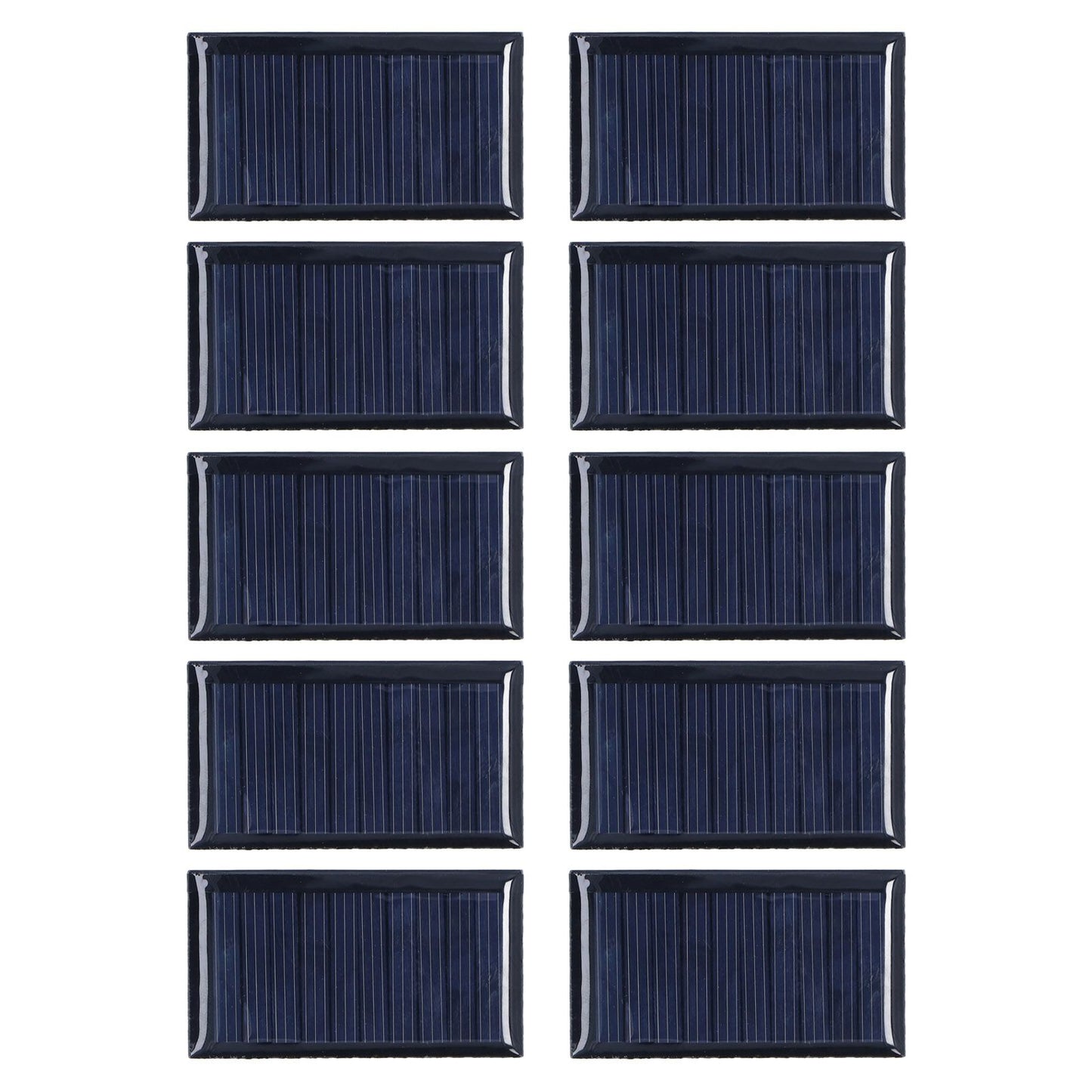 10pcs Small Solar Cell Weather Resistant DIY Solar Panel Module for Science Projects Toy Light 0.15W 5V V1294-YM0523-3114220013111