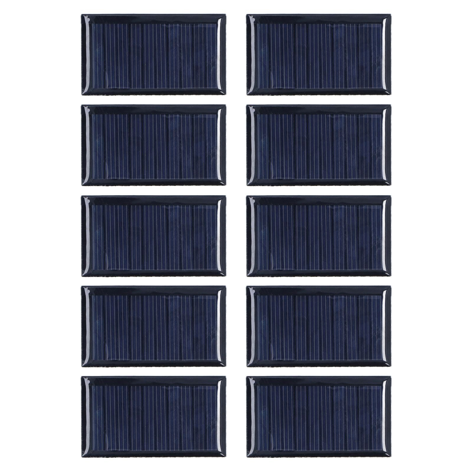 10pcs Small Solar Cell Weather Resistant DIY Solar Panel Module for Science Projects Toy Light 0.15W 5V V1294-YM0523-3114220013111