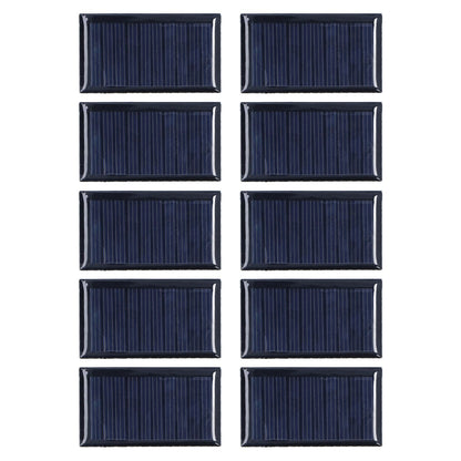 10pcs Small Solar Cell Weather Resistant DIY Solar Panel Module for Science Projects Toy Light 0.15W 5V V1294-YM0523-3114220013111