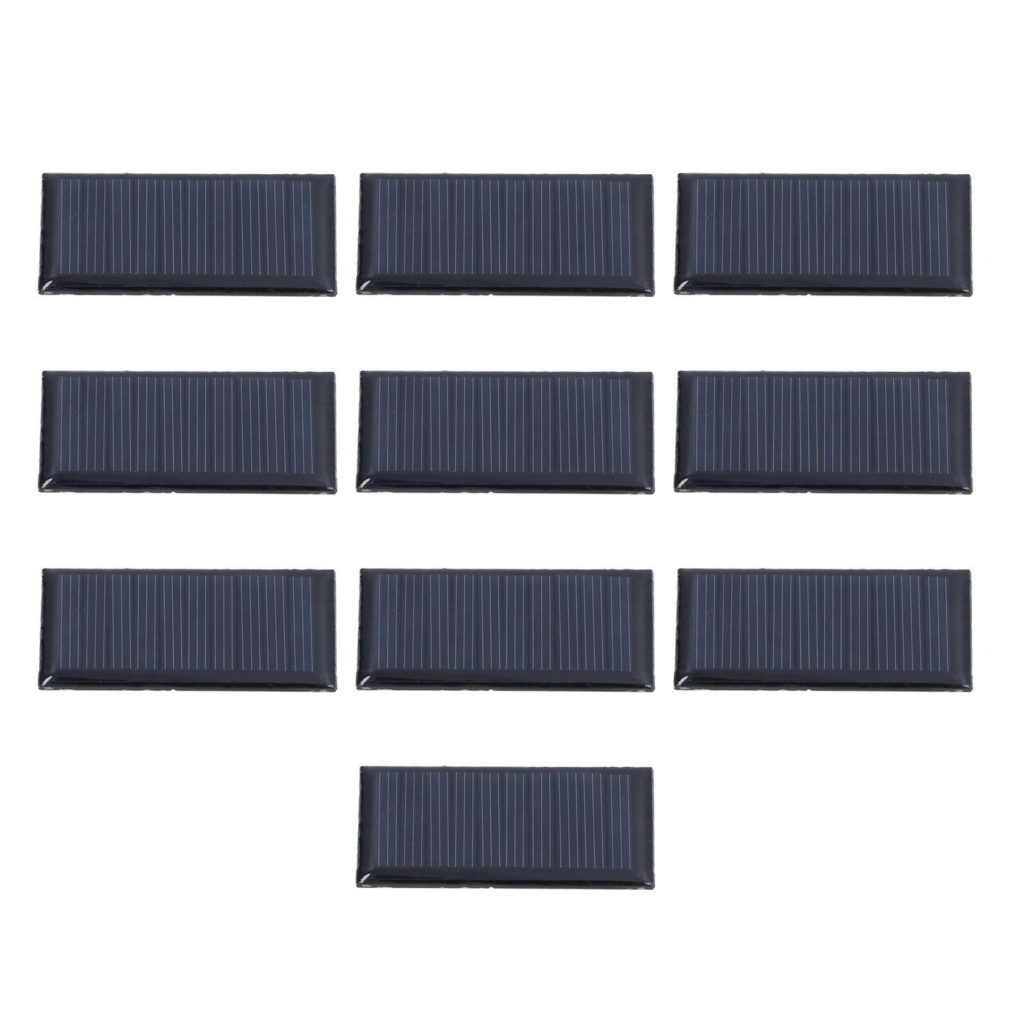 10pcs Small Solar Cell Weather Resistant DIY Solar Panel Module for Science Projects Toy Light 0.15W 5V V1294-YM0523-3114220013111