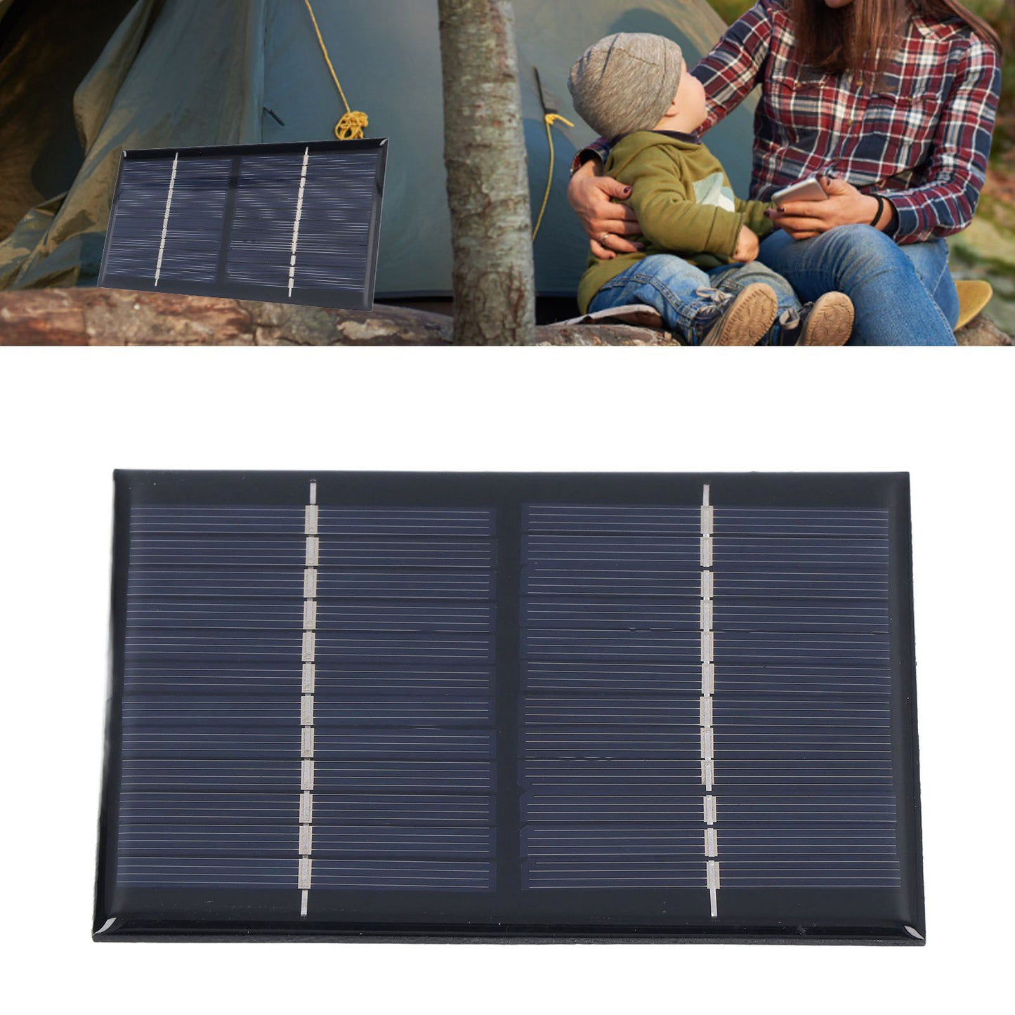 Solar Panel Waterproof 1.5W 12V DIY Solar Panel for Solar Toys/Lights/Displays Scientific Projects V1294-YM0523-3114220013211