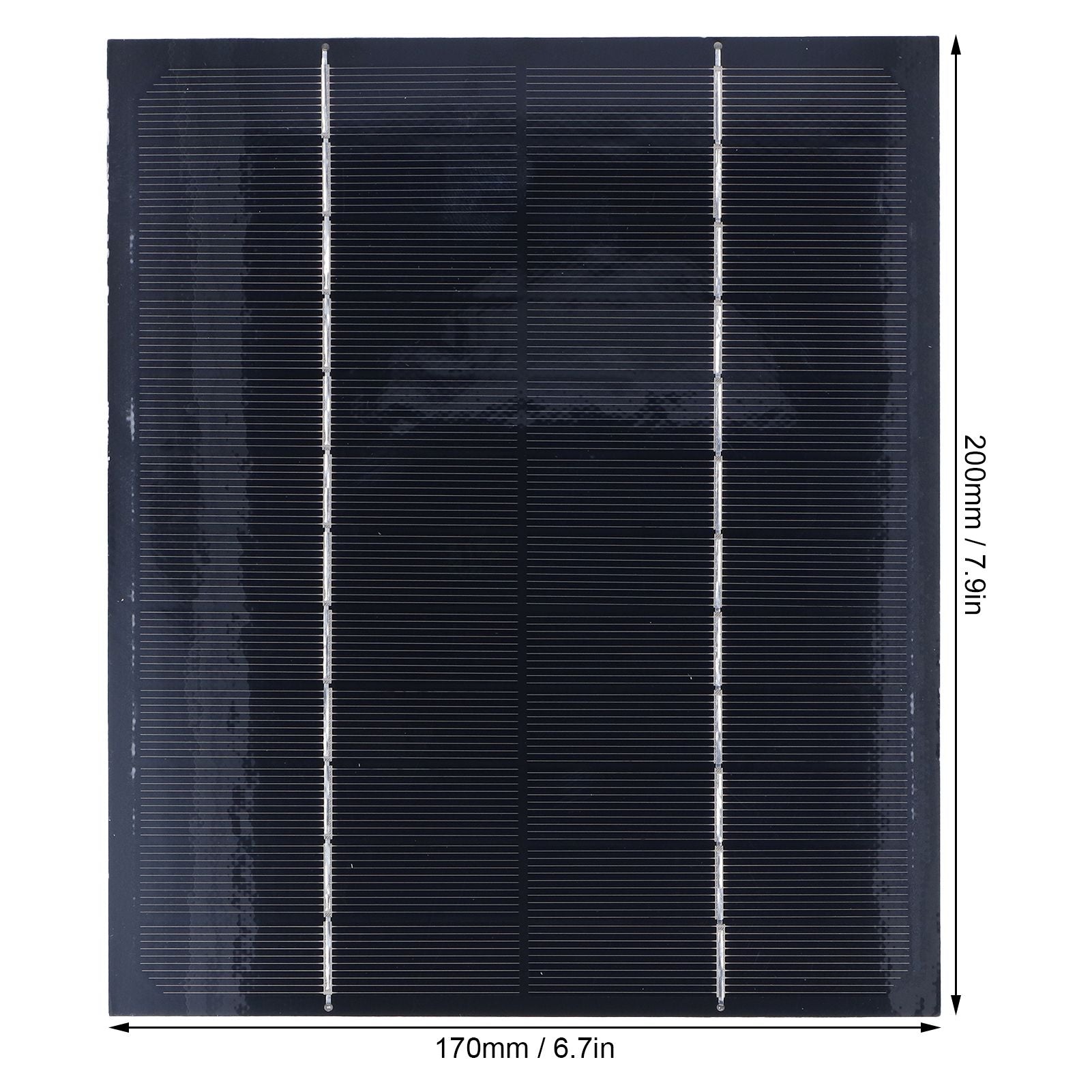 Solar Panel Waterproof 6W 12V DIY Solar Panel for Solar Toys/Lights/Displays Scientific Projects V1294-YM0523-3114220013611