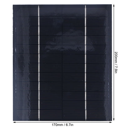 Solar Panel Waterproof 6W 12V DIY Solar Panel for Solar Toys/Lights/Displays Scientific Projects V1294-YM0523-3114220013611