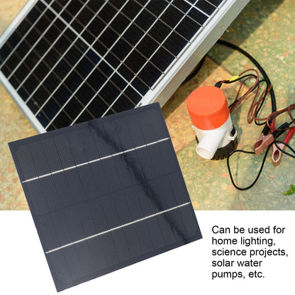 Solar Panel Waterproof 6W 12V DIY Solar Panel for Solar Toys/Lights/Displays Scientific Projects V1294-YM0523-3114220013611