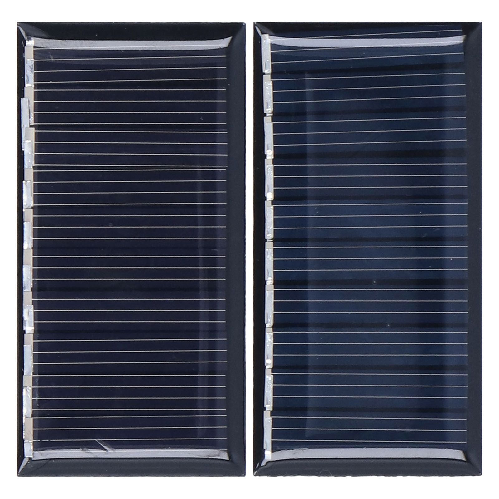 2Pcs Mini Solar Panels 0.25W 5V Portable Mini Polycrystalline Silicon Weatherproof Durable Widely Used Mini V1294-YM0523-3114220013711