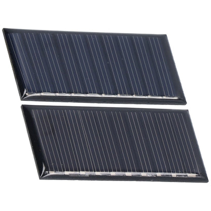 2Pcs Mini Solar Panels 0.25W 5V Portable Mini Polycrystalline Silicon Weatherproof Durable Widely Used Mini V1294-YM0523-3114220013711
