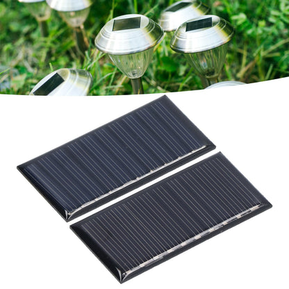 2Pcs Mini Solar Panels 0.25W 5V Portable Mini Polycrystalline Silicon Weatherproof Durable Widely Used Mini V1294-YM0523-3114220013711