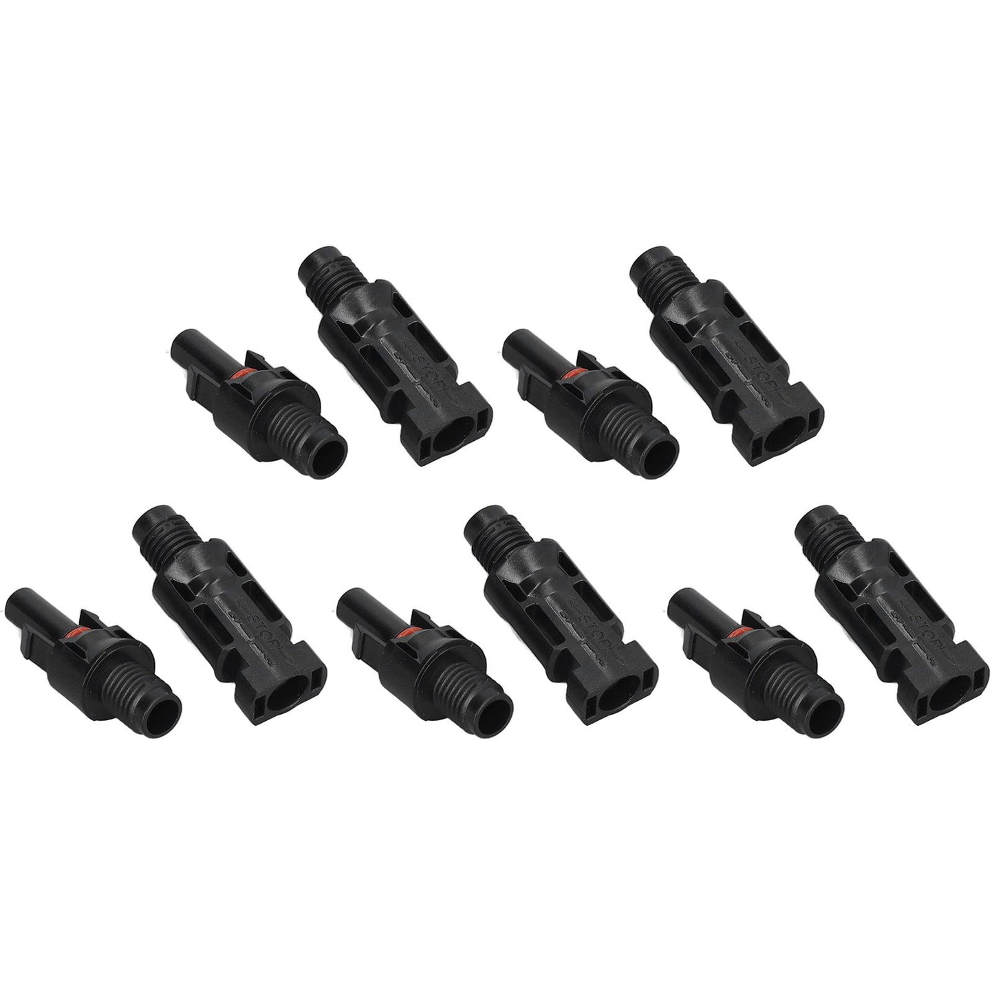 5 Sets Solar Branch Connectors UV Protection Male Female Header Board End Connector(PV-BMC(1000V) ) V1294-YM0523-3114220013811