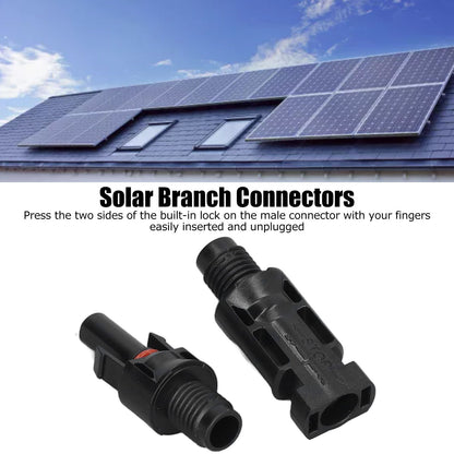 5 Sets Solar Branch Connectors UV Protection Male Female Header Board End Connector(PV-BMC(1000V) ) V1294-YM0523-3114220013811