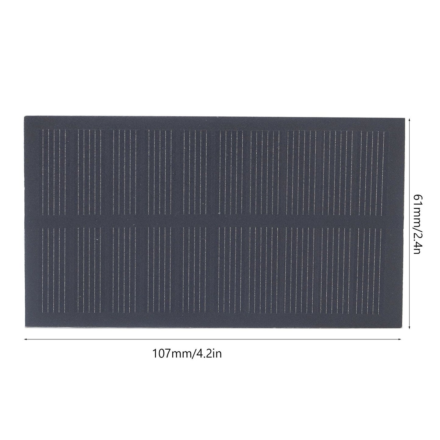 Small Solar Panel Monocrystalline Silicon Portable Solar Cell Module for 3.7V Batteries Charging 1W 5V V1294-YM0523-3114220013911