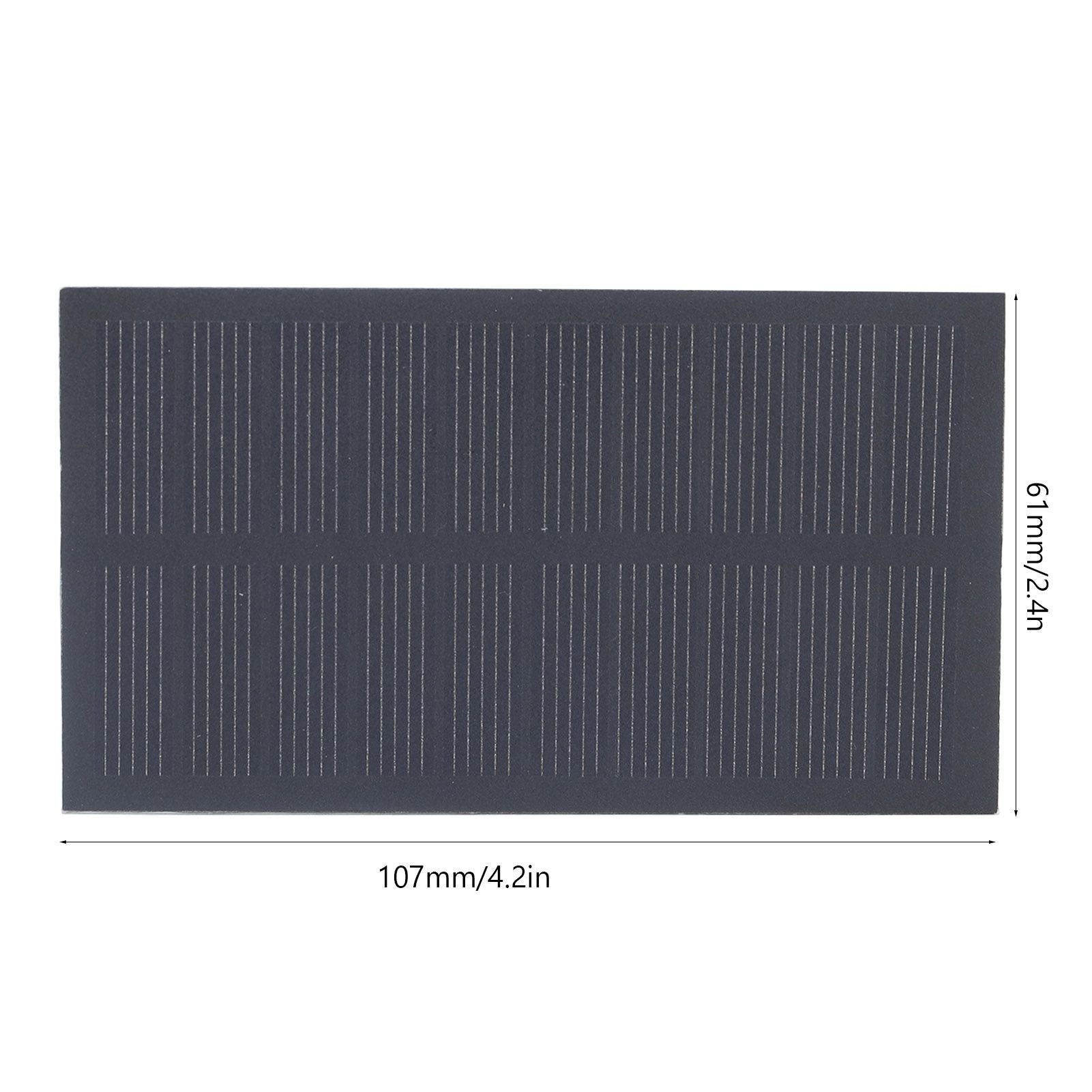 Small Solar Panel Monocrystalline Silicon Portable Solar Cell Module for 3.7V Batteries Charging 1W 5V V1294-YM0523-3114220013911