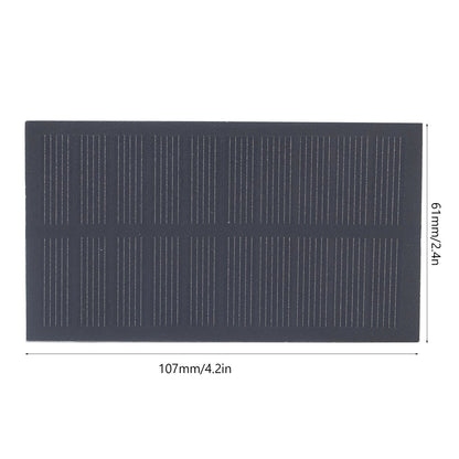 Small Solar Panel Monocrystalline Silicon Portable Solar Cell Module for 3.7V Batteries Charging 1W 5V V1294-YM0523-3114220013911