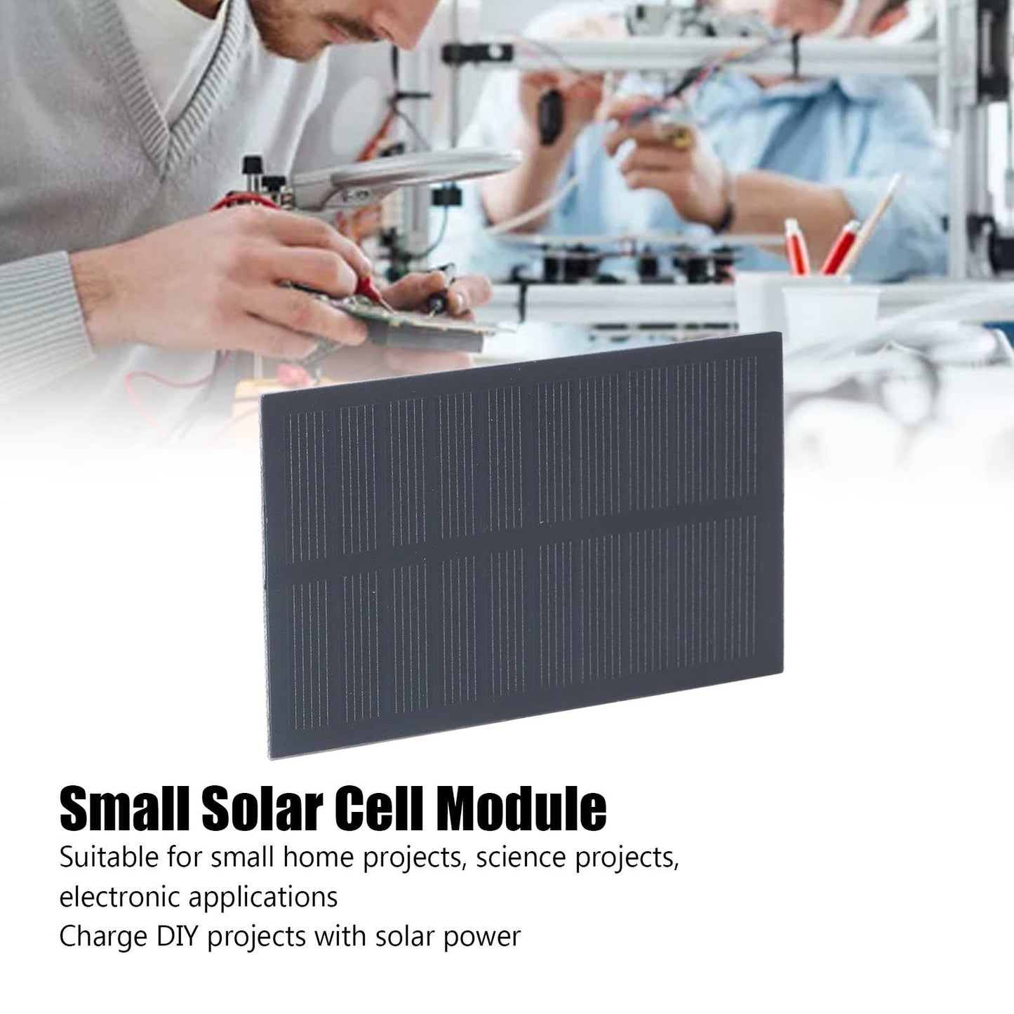Small Solar Panel Monocrystalline Silicon Portable Solar Cell Module for 3.7V Batteries Charging 1W 5V V1294-YM0523-3114220013911