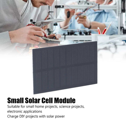 Small Solar Panel Monocrystalline Silicon Portable Solar Cell Module for 3.7V Batteries Charging 1W 5V V1294-YM0523-3114220013911