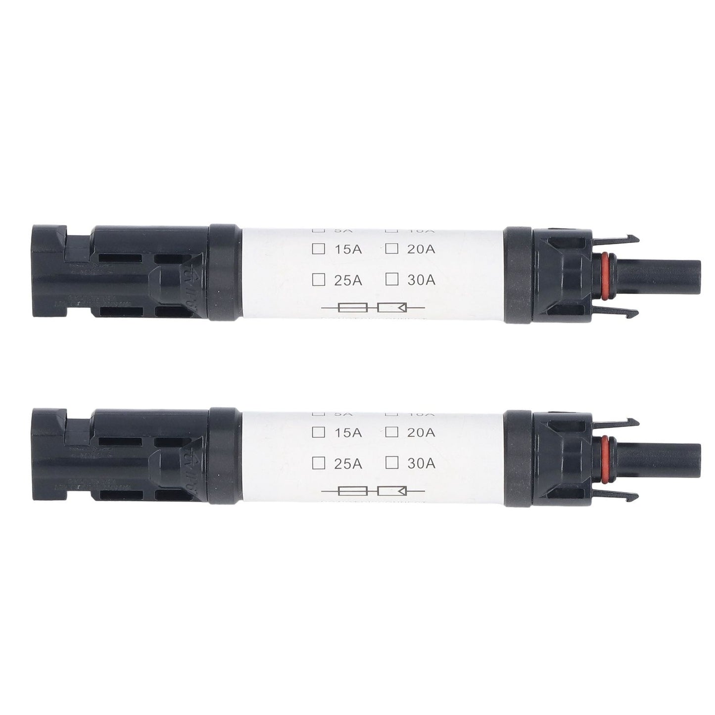 2Sets Solar PV Connectors Set IP68 Waterproof Anti UV 1000V Solar Built in Fuse Connector for Solar V1294-YM0523-3114220014014