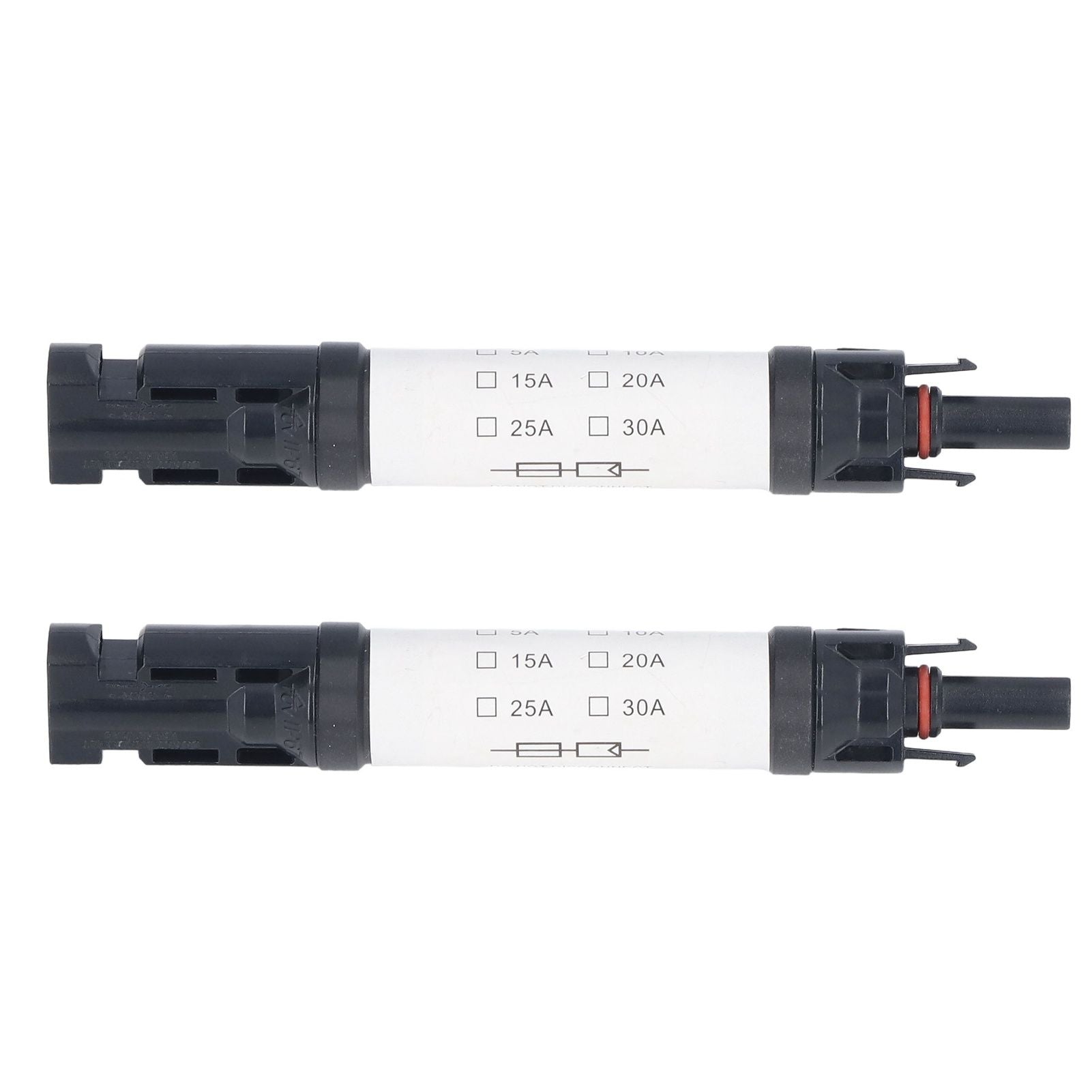 2Sets Solar PV Connectors Set IP68 Waterproof Anti UV 1000V Solar Built in Fuse Connector for Solar V1294-YM0523-3114220014014