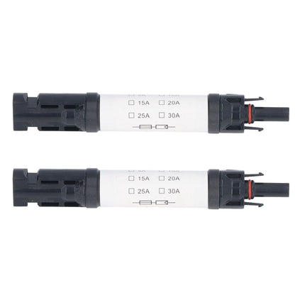 2Sets Solar PV Connectors Set IP68 Waterproof Anti UV 1000V Solar Built in Fuse Connector for Solar V1294-YM0523-3114220014014