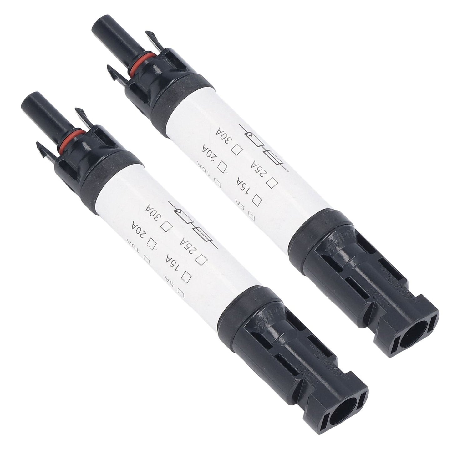 2Sets Solar PV Connectors Set IP68 Waterproof Anti UV 1000V Solar Built in Fuse Connector for Solar V1294-YM0523-3114220014014