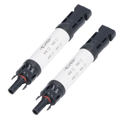 2Sets Solar PV Connectors Set IP68 Waterproof Anti UV 1000V Solar Built in Fuse Connector for Solar V1294-YM0523-3114220014014
