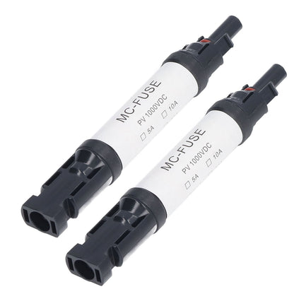 2Sets Solar PV Connectors Set IP68 Waterproof Anti UV 1000V Solar Built in Fuse Connector for Solar V1294-YM0523-3114220014014