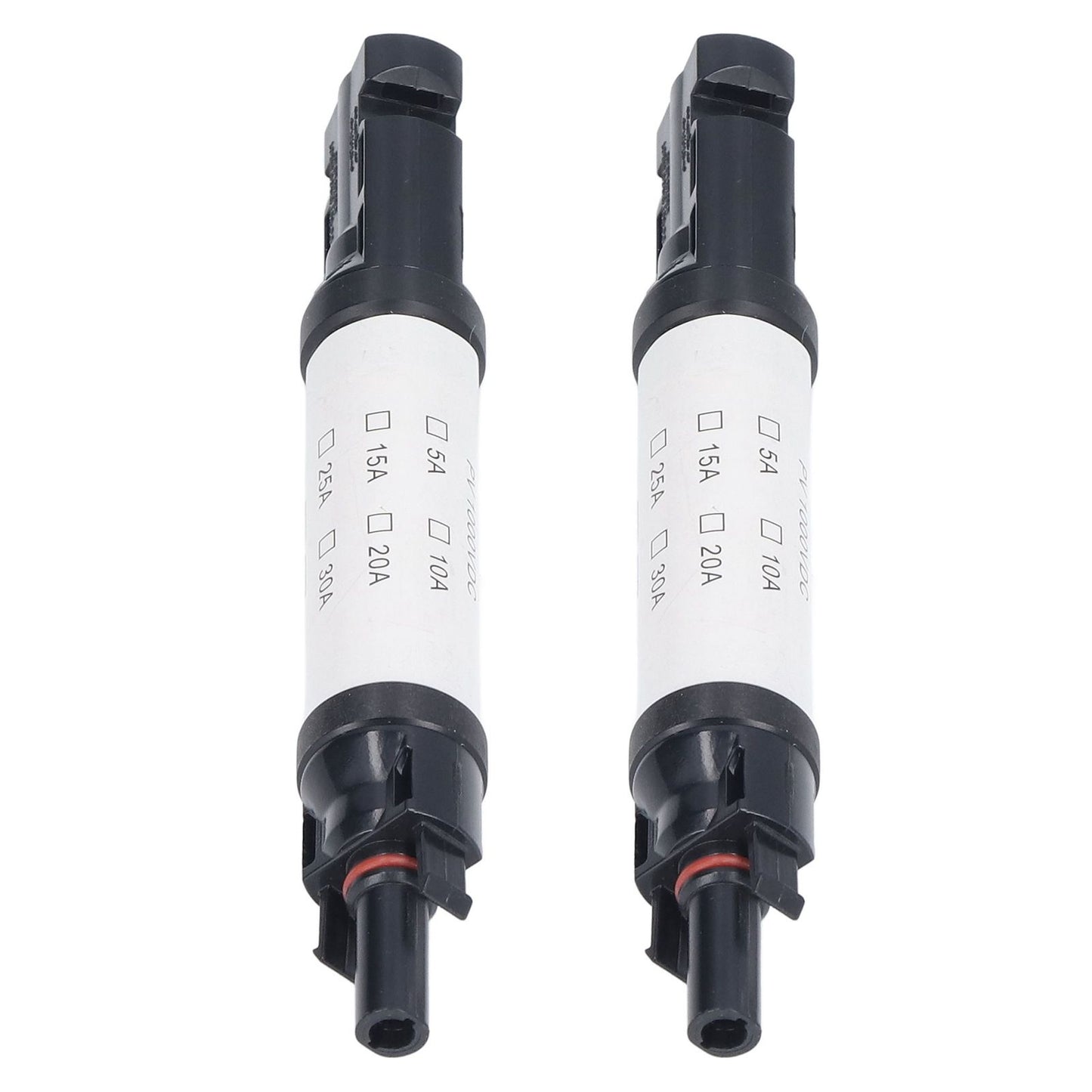 2Sets Solar PV Connectors Set IP68 Waterproof Anti UV 1000V Solar Built in Fuse Connector for Solar V1294-YM0523-3114220014014