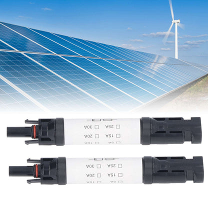 2Sets Solar PV Connectors Set IP68 Waterproof Anti UV 1000V Solar Built in Fuse Connector for Solar V1294-YM0523-3114220014014