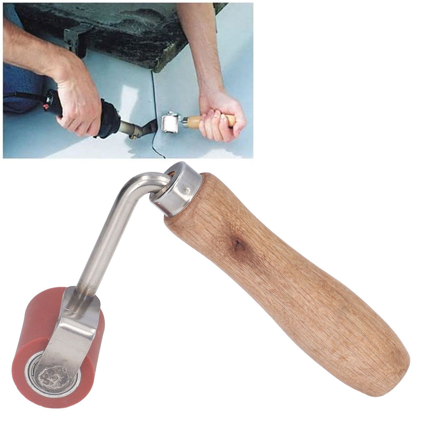 Silicone Seam Roller Approx 1.7in Wide 75 degrees Wear Resistant Durable Double Direction Bearing Ergonomic V1294-YM0523-3114220014711