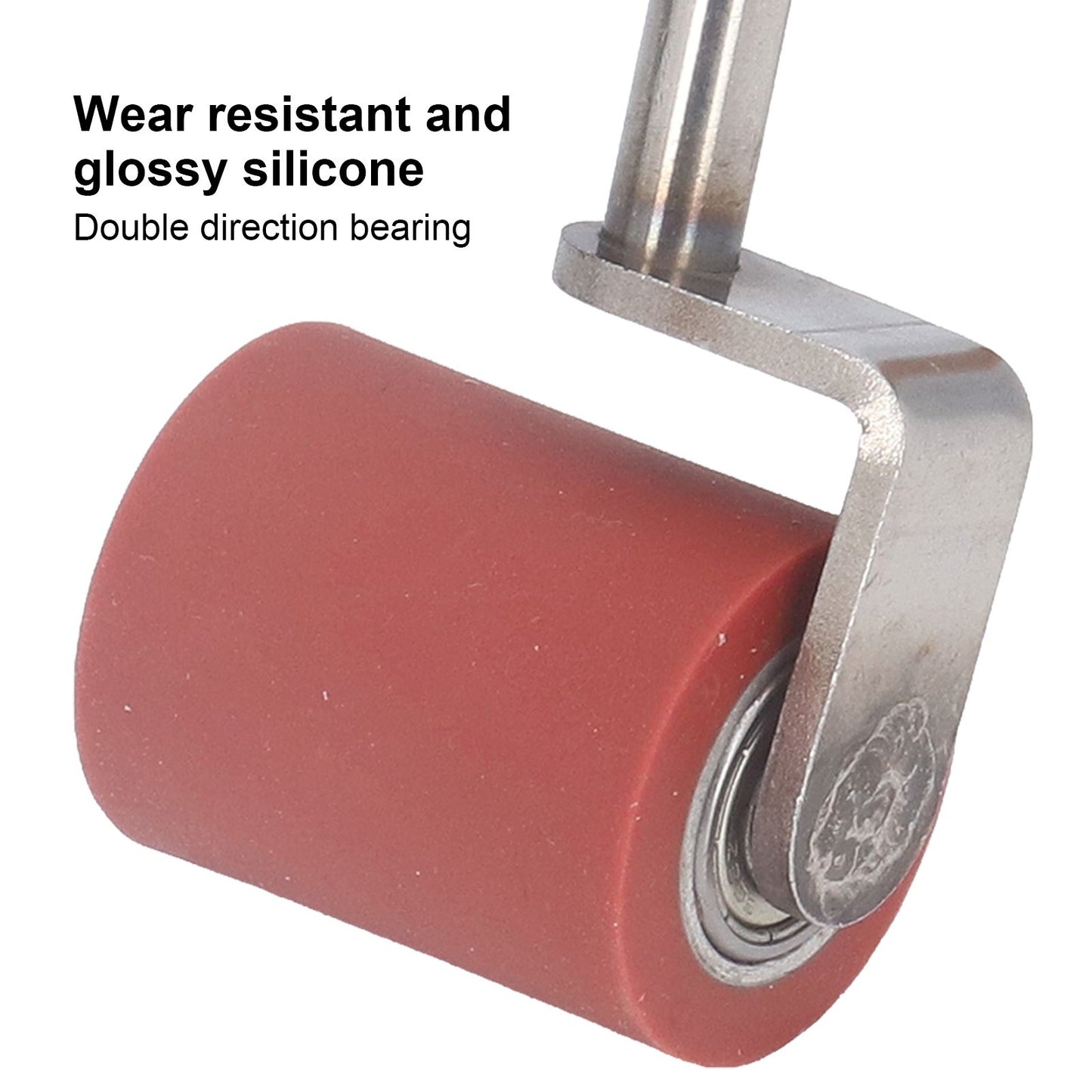 Silicone Seam Roller Approx 1.7in Wide 75 degrees Wear Resistant Durable Double Direction Bearing Ergonomic V1294-YM0523-3114220014711