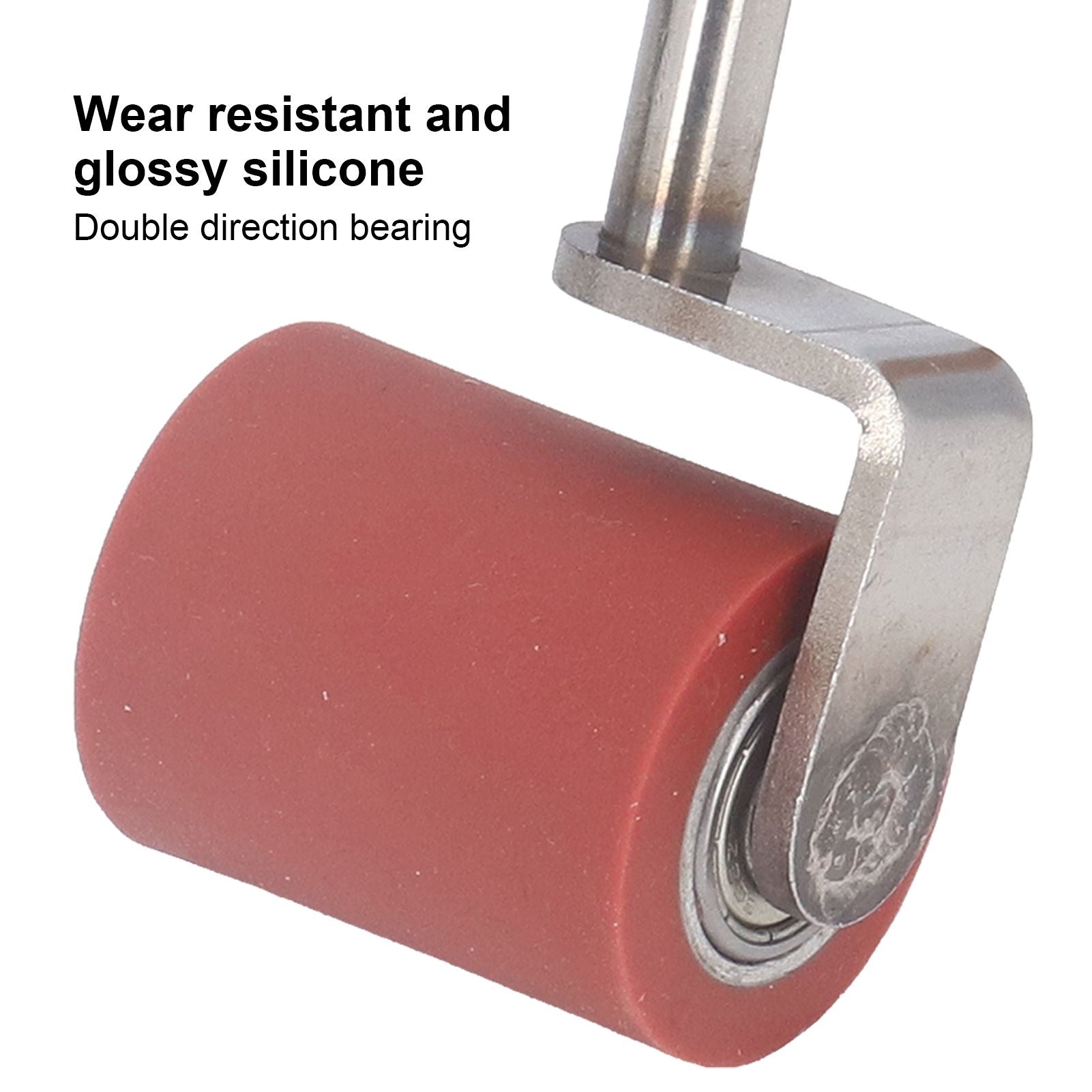 Silicone Seam Roller Approx 1.7in Wide 75 degrees Wear Resistant Durable Double Direction Bearing Ergonomic V1294-YM0523-3114220014711