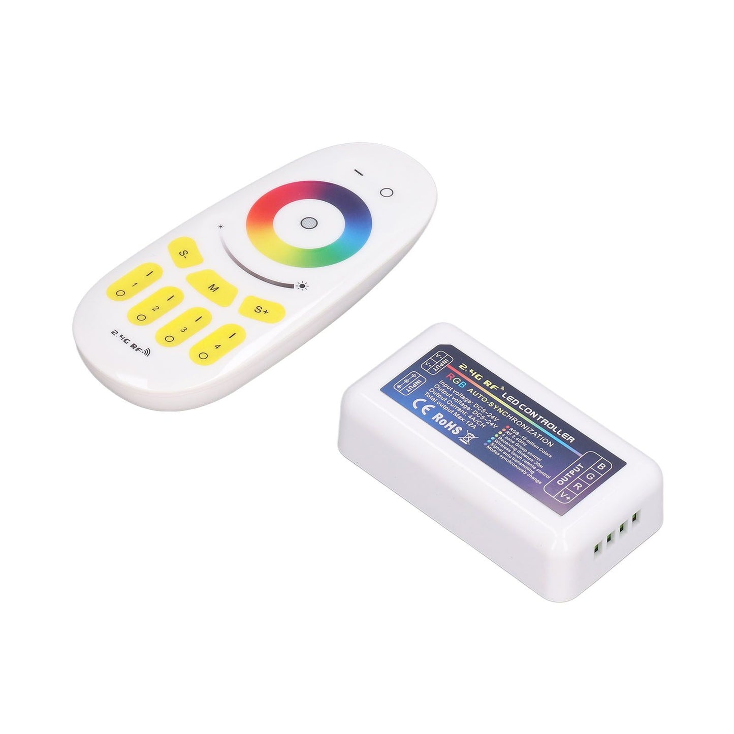 LED Controller DC524V 2.4G Quad Group Touch LED Strip Light Strip RGB Controller Compatible with MILIGHT V1294-YM0523-3114220016211